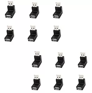 12pcs Ver.2.0 Connettore Adattatore USB Maschio a Femmina Angolo Retto Rivolto 12X - Foto 1 di 4