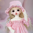 1/6 BJD Girl Doll 26cm Resin Unpainted Jointed Doll + Eyes + Face Makeup + Hair