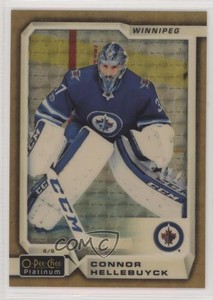 2018-19 O-Pee-Chee Platinum Golden Treasures 1/1 Connor Hellebuyck #95 0c3