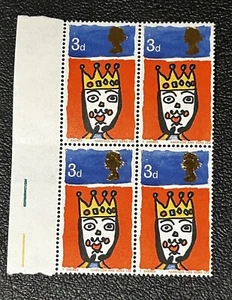 SG713 1966 X-MAS 3d ERROR UMM BLOCK OF 4 - Picture 1 of 6