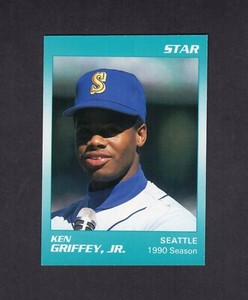 #6 KEN GRIFFEY, JR., Seattle Mariners 1990 SEASON | 1990 Star Co. LIGHT BLUE