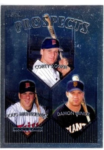 1999 Topps Chrome - Prospects Doug Mientkiewicz, Corey Koskie, Damon Minor #435 - Picture 1 of 2
