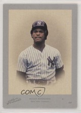 2005 Donruss Studio Portraits Leather & Lumber White /40 Rickey Henderson HOF