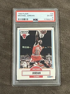 1990-91 Fleer Michael Jordan #26 PSA 6 EX-MT Chicago Bulls HOF Legend GOAT!! - Picture 1 of 2