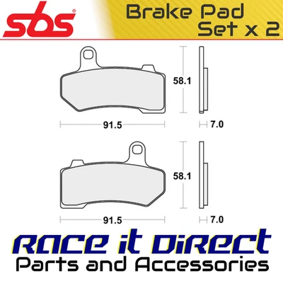 Brake Pads for HARLEY DYNA 1800 STREET GLIDE SPECIAL FLHXS 2021 Front V-Twin SBS — 第 1/4 张图片