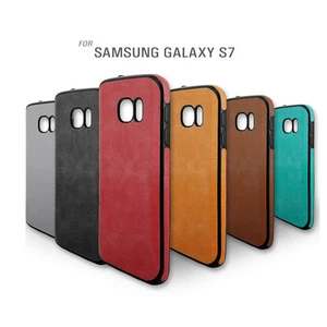 Luxury Leather Ultra Thin TPU Shockproof Case Cover For Samsung Galaxy S7 G930 - Picture 1 of 24