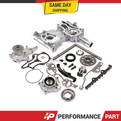 Kit de cadena de distribución bomba de agua de aceite para camioneta Toyota 85-95 4Runner 22R Foto 1 de 4