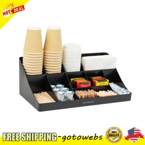 Coffee Cup Storage Holder Organizer Condiment Station Countertop Rack Kitchen US - Picture 1 of 7