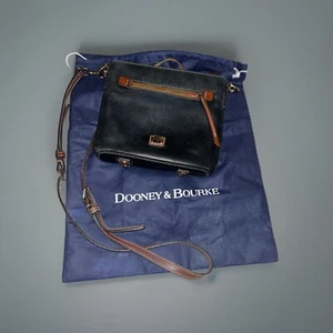 ✨ Vintage DOONEY & BOURKE Cross Body Purse Dark Navy Blue - Picture 1 of 6