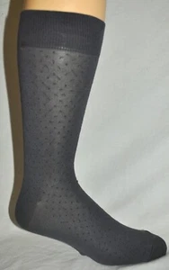 Calcetines de vestir gris algodón doble punto A 3 pares para hombre talla 10-13 nuevos sin etiquetas - Imagen 1 de 2