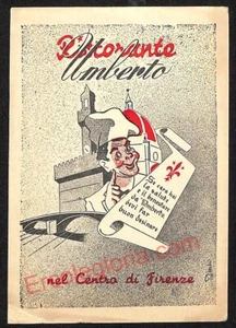 ae7102 - ANTIKE AK - Florenz - Restaurant Umberto alla ''GROTTA GUELFA'' - Bild 1 von 1