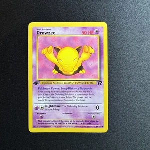 Pokemon TCG Drowzee 54/82 1° Edizione Team Rocket Comune WOTC - Foto 1 di 2