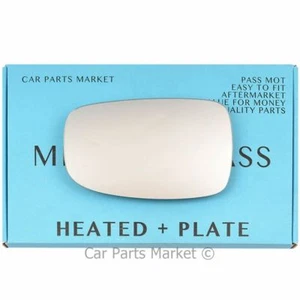 For Peugeot 306 93-02 Right Driver side Electric wing mirror glass with plate - Picture 1 of 7