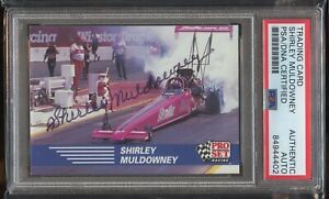 Shirley Muldowney #59 signed autograph First Lady of Drag Racing PSA Slabbed