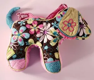 SASSY PET SAKS Cartera/Bolso para Perro de Douglas - Colorida Tela POOFY FLORES Y PUNTOS - Imagen 1 de 12