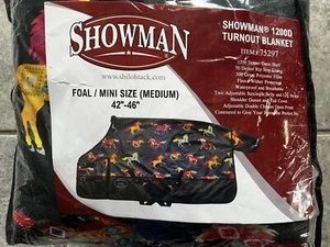 Showman 1200D Mini Pony Puledro 42" - 46" Coperta Affluenza Cavallo Medio Design - Foto 1 di 4