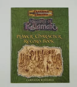 Dungeons & Dragons: Kingdoms of Kalamar Player Character Record Book NEW/UNUSED - Picture 1 of 2