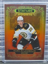2022-23 Upper Deck Stature Marc McLaughlin Orange Rookie RC #12/45 Bruins