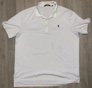 Ralph Lauren Polo Golf Shirt XXL White Casual Active Soft  Pony - Picture 1 of 12