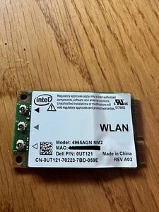 Dell MK933 Intel laptop miniPCI-E wlan modul 4965AGN MM2 a/b/g/n 802.11 - Bild 1 von 3