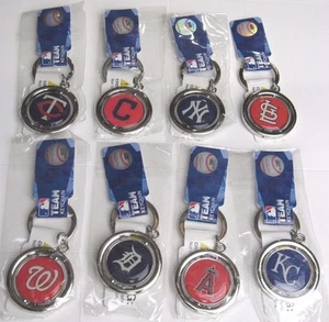 MLB Spinning Logo Key Ring Keychain Forever Collectibles -Select- Team Below - Picture 1 of 22