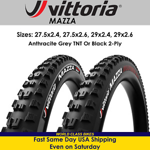 Vittoria Mazza 27.5 or 29, Black or Grey Tubeless Ready Mountain Bike Tire