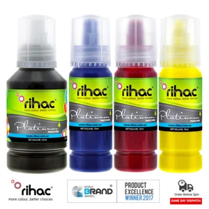 Rihac Refill Pigment Ink alternative for Epson 542 T542 EcoTank ET-5170 ET-5150 - Picture 1 of 6