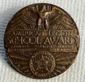 Vintage Medallic Art Company American Legion School Award Medaille Mut Service - Bild 1 von 2