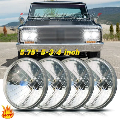 Faros redondos 4 piezas 5,75" 5-3/4" para camioneta GMC C15/C1500 1961-1972 C2500 Foto 1 de 4