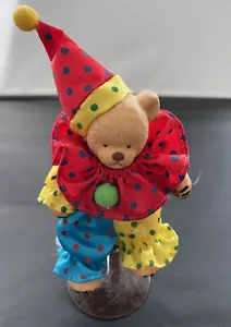 Peluche ANCO PORCELANA O'BEAR lCLOWN SIN CAJA 1998 4" CON SOPORTE - Imagen 1 de 6
