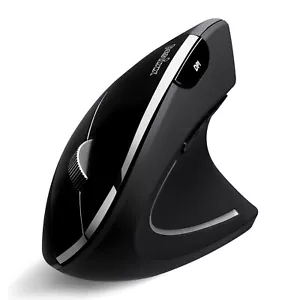 PERIMICE-813B Bluetooth Vertical Mouse - Wireless 3-in-1 Multi-Device Technol... - Picture 1 of 8