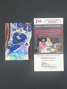 Lanny McDonald Signed 2021-22 Upper Deck Synergy IP Auto JSA Toronto Maple Leafs - Picture 1 of 2