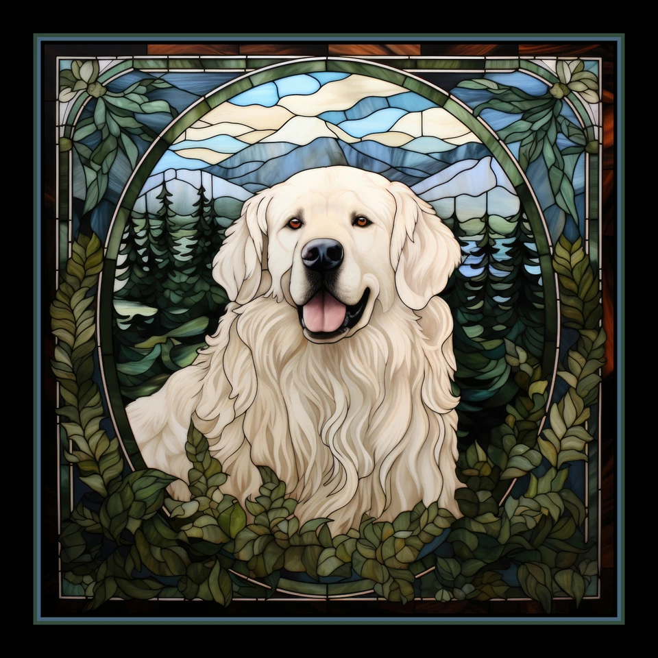 Imán de refrigerador grande para perros Great Pyrenees Foto 1 de 1