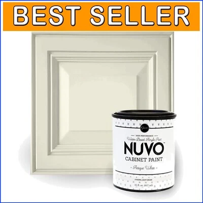 31 Fl. Oz. Nuvo Antique White Cabinet Paint - Professional Results, No Priming - Image 1 of 4