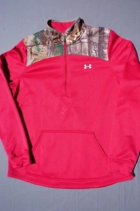 Under Armour Loose Pullover Sweater Real Tree Camo Womans Size L  - Picture 1 of 8