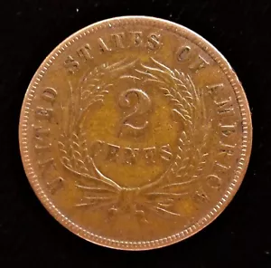 1868 2 Cents. High Grade - Picture 1 of 2
