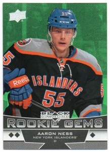 2012-13 Black Diamond Emerald 195 Aaron Ness RC 01/10 1/1? New York Islanders