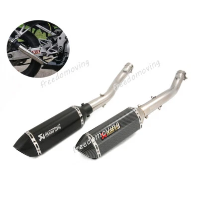 Deflector silenciador deslizable tubo de enlace de escape medio 370 mm para Honda CBR600F4i 2001-2007 Foto 1 de 4