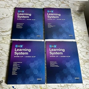 SHRM Learning System-CP/SCP 2023 Complete 4 Book Set W/ Rack BRAND NEW/UNUSED - Picture 1 of 14