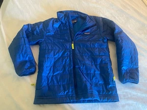 Youth Patagonia Nano Puffer Jacket Kids Size Large (12) Blue Poly Fill EUC - Picture 1 of 8
