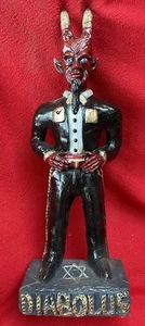Santeria Vodou Curanderismo Diabolus Mariachi Blue-Eyed Devil Altar Statue - Picture 1 of 24
