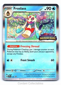 Froslass SVP117 - Twilight Masquerade - Staff Stamped Prerelease Pokemon Karte - Bild 1 von 2