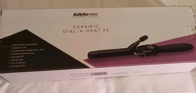 Brand New Babyliss Pro 24mm Dial A Heat Curling Tongs In Black - Image 1 of 4