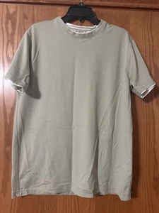 Denim & Flower Ricky Singh Short Sleeve Gray Shirt Size Large - Picture 1 of 2
