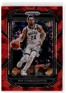 2022-23 Panini Prizm Pat Connaughton #97 Prizms Red Ice Milwaukee Bucks - Picture 1 of 2