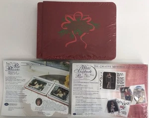 Creative Memories 5x7 Red Holiday Sentiments Scrapbook Album with Pinecones READ - Picture 1 of 17