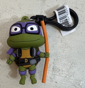 TMNT Mutant Mayhem DONATELLO 3D Figural Bag Clip Teenage Ninja Turtles - Picture 1 of 2