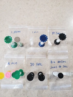 棋盘游戏替换计时器沙漏 12 件不同时间 — 第 1/4 张图片