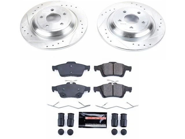 Kit de pastillas de freno trasero y rotor para Ford Focus RS 2016-2018 2017 MJ742YD Foto 1 de 1