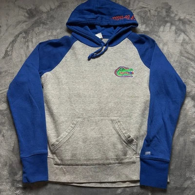 Винтажная женская толстовка с капюшоном Florida Gators большая серая синяя кофейная любовь графический хлопок - Изображение 1 из 4